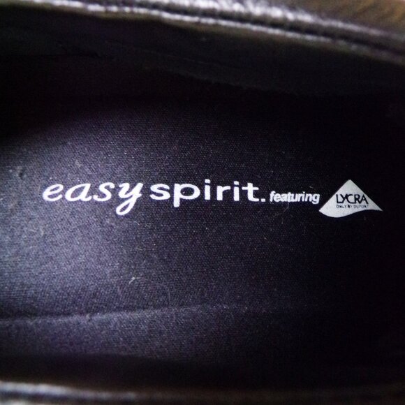 EASY SPIRIT size 7.5M ESMOVEON black flat-heel oxfords leather uppers - Picture 12 of 14